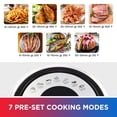 thumbnail image 3 of Total Chef 3.8QT Horno freidora de aire Pantalla táctil digital 7 preajustes Temporizador y temperatura ajustables Antiadherente Apto para lavavajillas Cocina saludable 1500W Negro y plateado, 3 of 5