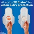thumbnail image 3 of Always Ultra Thin Pads with Wings Long Super Absorbency Size 2 Unscented 58 count., 3 of 5
