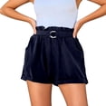 thumbnail image 2 of Dress Shorts for Women Elastic High Waist Loose Fit Summer Dressy Casual Shorts with Pockets, 2 of 7