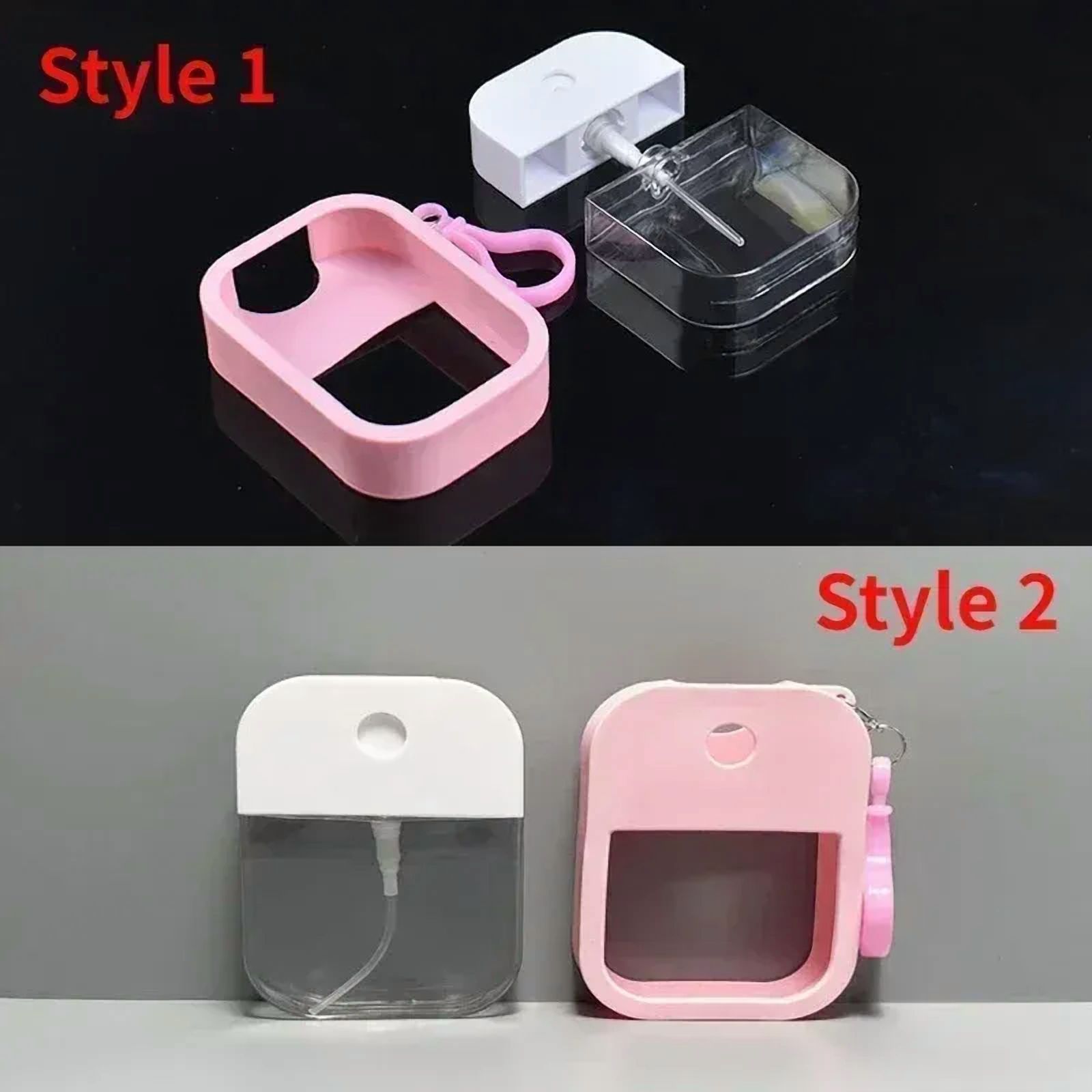 38ml Spray Small Sanitizing Spray Scented Vegan Hand Sanitizer  with Keychain Perfume Alcohol Water Spray Bottle Travel Perfume