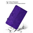 thumbnail image 6 of GSFY Case for Galaxy Tab S6 Lite 10.4 inch 2024/2022/2020, PU Leather Wallet Stand Protective Smart Shell with Pen Holder Auto Sleep Wake for Samsung Galaxy S6 Lite Tablet, Purple Blocks, 6 of 7