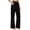 Black, variant on High Waist Straight Leg Pants for Womens Breathable Comfy Running Sports Trousers with Pockets L