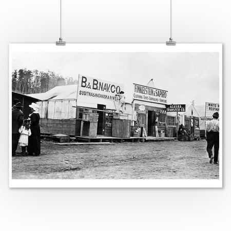 Universal Street Scene Street Scene in Anchorage, Alaska Photograph (9x12 Art Print, Wall Decor Travel Poster) ()
