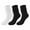Black, variant on Fashion Compression Socks for Women Stockings Winter Solid Color Warm Bubble Socks Extra Long Tight Knitted Pile Socks