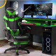 thumbnail image 3 of Silla Gamer Escritorio  Ergonómica Reclinable Con Descansa Pies verde Grande Titano TT-SGCRP, 3 of 8