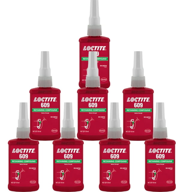 Loctite 609 Composé de Maintien Haute Résistance 50 ml Lot de 8