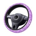 thumbnail image 4 of Kll Car Steering Wheel Cover, Universal 15 Inch, Soft Elastic And Comfortable,Car Accessories Decorations-Lilac Glittering, 4 of 7