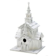 LITTLE WHITE CHAPEL BIRDHOUSE