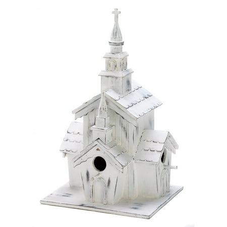 LITTLE WHITE CHAPEL BIRDHOUSE