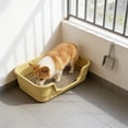 thumbnail image 4 of High Wall Dog Potty Tray Toilet For Small Medium Dogs Removable Reseau Disclose Proof Base Foolproof Clean Pet Litter Box With Oppose Slide Bottom, 4 of 6