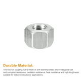 Smartsails 304 Stainless Steel Hex Coupling Nuts - M8 X 1.25 Pitch, 25mm Length (5 Pack)