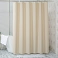 thumbnail image 2 of Luxurious Beige Shower Curtain, Heavy Duty EVA Material with Weighted Stones, Rustproof Metal Grommets for Easy Hanging, Machine Washable at 30°C, 180 x 180CM, 2 of 6