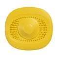 thumbnail image 2 of Colador de silicona para desagüe de suelo, antiobstrucción, desodorante, recogedor de pelos, fregadero amarillo, 2 of 8