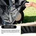 thumbnail image 6 of KANCOKIT Outdoor Riding Lawn Mower Cover, Heavy Duty Waterproof Riding Lawn Tractor Cover Universal Fit Decks up to 54" with Elastic Cord & Storage Bag, Black, 6 of 8