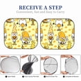 thumbnail image 6 of Gaeub Garden Honeybee Gnomes Print 2-Piece Windshield Sun Shade,Foldable Car Front Window Sunshade,for Most Cars SUV Truck,Heat Blocker Visor Protector-Large, 6 of 6