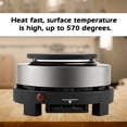 thumbnail image 3 of Portable 500W Electric Mini Stove Hot Plate Multifunction Home Heater Us Plug 110V Countertop, 3 of 8