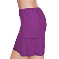 thumbnail image 3 of Women's Plus Size Mid-Waist Athletic Short Skirts with Side Pocket, Athletic Bottoms 2 in 1 Liner Breathable Quick Dry, 3 of 7