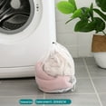 thumbnail image 4 of Large Thicken Mesh Protect Clothing Washing Heavy Duty Laundry Drawstring Bag, 4 of 5
