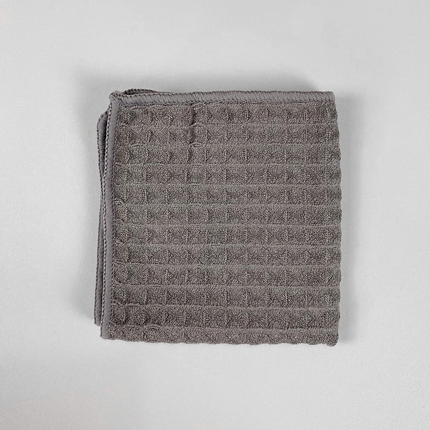 Nvzi paños de limpieza con patrón de gofres de 15,74 x 15,74 pulgadas, toallas de limpieza de microfibra absorbentes reutilizables, trapos de limpieza de cocina de microfibra ultra suaves, marrón