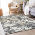 thumbnail image 5 of Addison Rugs Machine Washable Indoor/ Outdoor Chantille Distressed Traditional Rug Charcoal - 9' x 12', 5 of 5