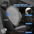 thumbnail image 4 of JIAMAOXIN Car Seat Covers Fit for Chevy/Chevrolet Malibu 2007-2025: Full Set Leather Seat Covers Waterproof Airbag Compatible Automotive Seat Cushion Protector(5 Seats,Black&Gray), 4 of 7