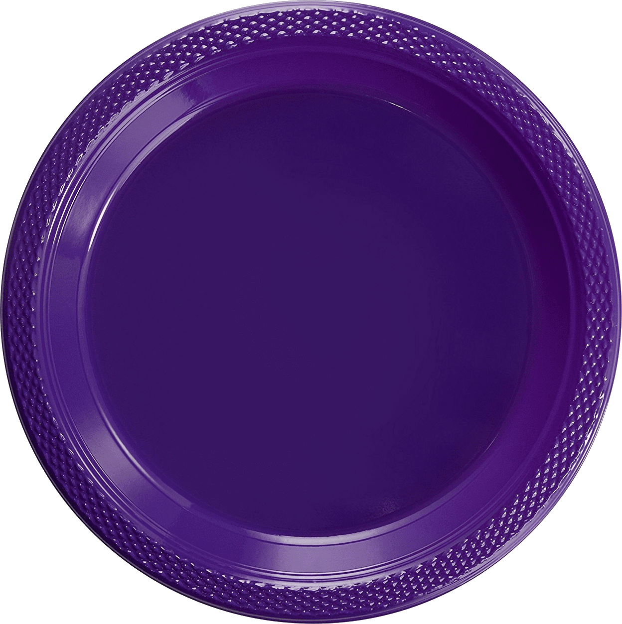 purple and gold paper plates