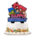thumbnail image 2 of Block Gamer Birthday Cake Topper – Fun Video Game Party Decoration for Kids, Boys & Girls Birthday Supplies, 2 of 4