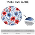 thumbnail image 6 of Pioneer Flower Floral Print Pattern Round Fitted Tablecloth with Elastic Edge,Dining Table Cover Waterproof,Outdoor Round Tablecloth for Camping,Dining,Indoor and Outdoor, 6 of 7