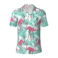 thumbnail image 2 of Daiia Flamingo Pattern Men’s Polo Shirts,Solid Deck Shirt,Classic Fit, Breathable Cotton Polo for Casual and Sport Wear-4X-Large, 2 of 9