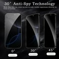 thumbnail image 4 of 3 Pack for iPhone 17 Pro Privacy Screen Protector, 9H Anti Spy Dark Tempered Glass Screen Protector for iPhone 17 Pro, Easy Installation, Bubble Free, 4 of 7