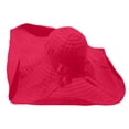 thumbnail image 5 of CheerKidz Women's Wide Brim Foldable Sun Hat with Bow Detail Color-Block Beach Bucket Hat Fashionable Outdoor UV Protection Cap (Hot Pink,Free Size)., 5 of 8