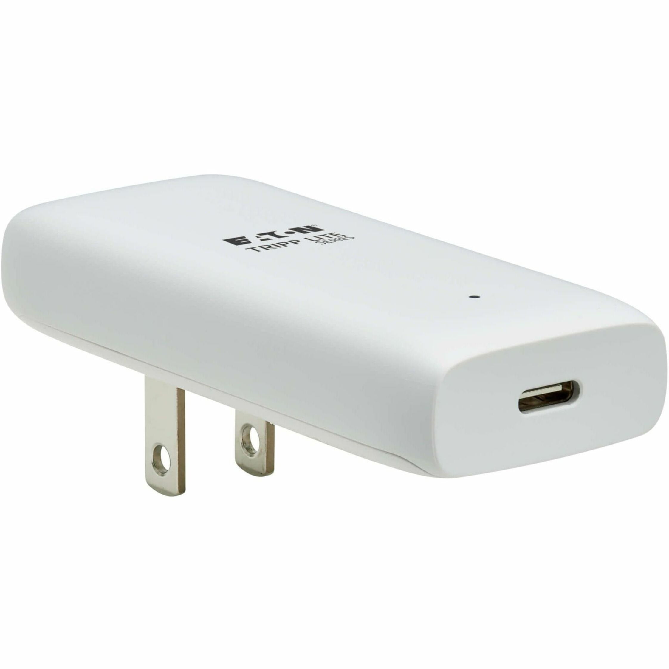 Eaton Tripp Lite Series Flat 1-Port USB-C Wall Charger - GaN Technology, 20W PD 3.0 Charging, White (u280-wf1-20c1-g)