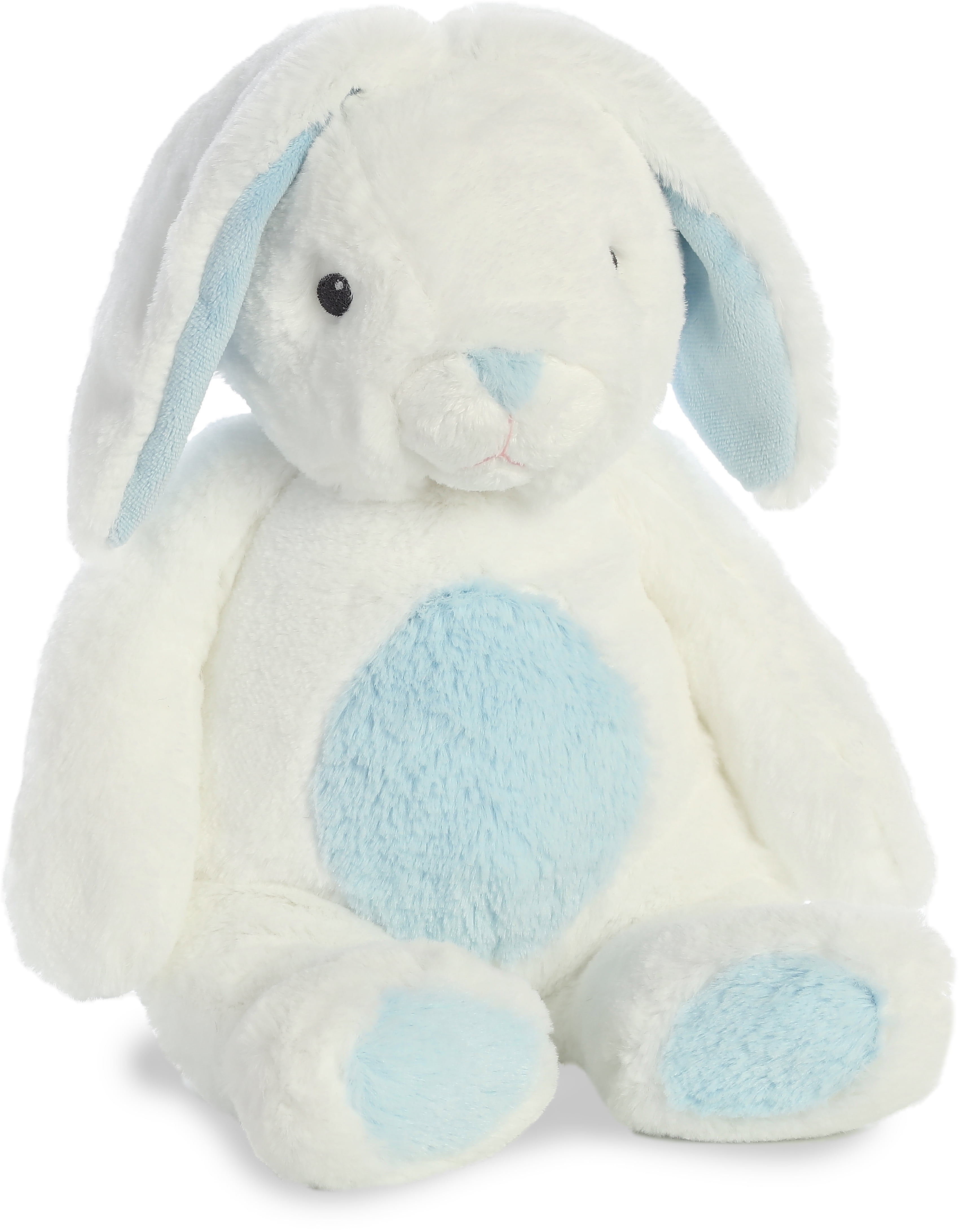 Ivory & Blue Plush Bunny Soft Toy (16cm)