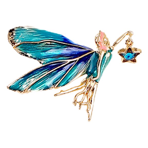 LEORX Fairy Brooch Multi Alloy Vintage Design for Hats and Clothes