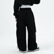 thumbnail image 4 of Odeerbi 3-14 Años Niñas Cargo Pantalones Deportes Pantalones de Pierna Ancha Primavera Color Sólido Suelta Pantalones de Trabajo Con Múltiples Bolsillos, 4 of 5
