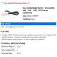 thumbnail image 2 of Side Marker Light Socket - Compatible with 1966 - 1980, 1982 Lincoln Continental 1967 1968 1969 1970 1971 1972 1973 1974 1975 1976 1977 1978 1979, 2 of 2