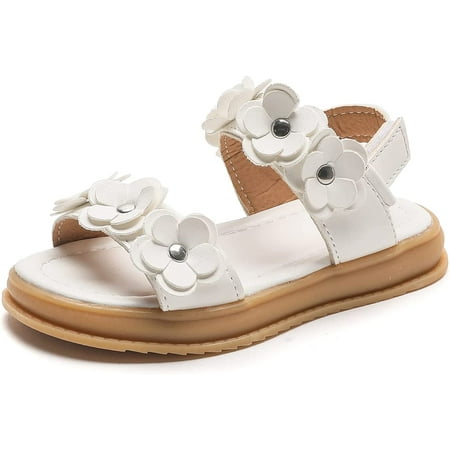 

Girl s Cute Floral Strap Sandals Flat Summer Sandals Shoes(Toddler/Little Kid