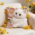 thumbnail image 1 of Uuiauoio Kitten Pillow Covers 15.75x15.75 Inch Cute Cat Throw Pillow Cases Lovely Animals Lover Cushion Cover for Sofa Couch Home Decor, 1 of 6