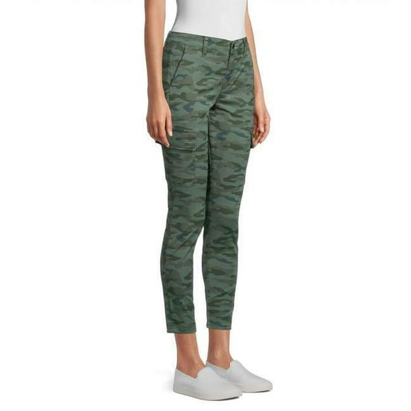 Joe's Jeans Camo Mid Rise Utility Ankle Skinny Jeans In Olive Green Size 30 $198