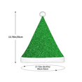 thumbnail image 3 of Balery Green Sparkling Shiny Pattern Santa Hat Christmas Hat Funny Christmas Hat Christmas Knitted Beanie Hat For Kids, 3 of 6