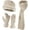 Beige, variant on Women Winter Fleece Hat, Scarf & Gloves Set – Soft Warm Cold Weather Accessories
