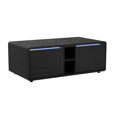 Nebula Smart Coffee Table with Cooler and Speaker in Black