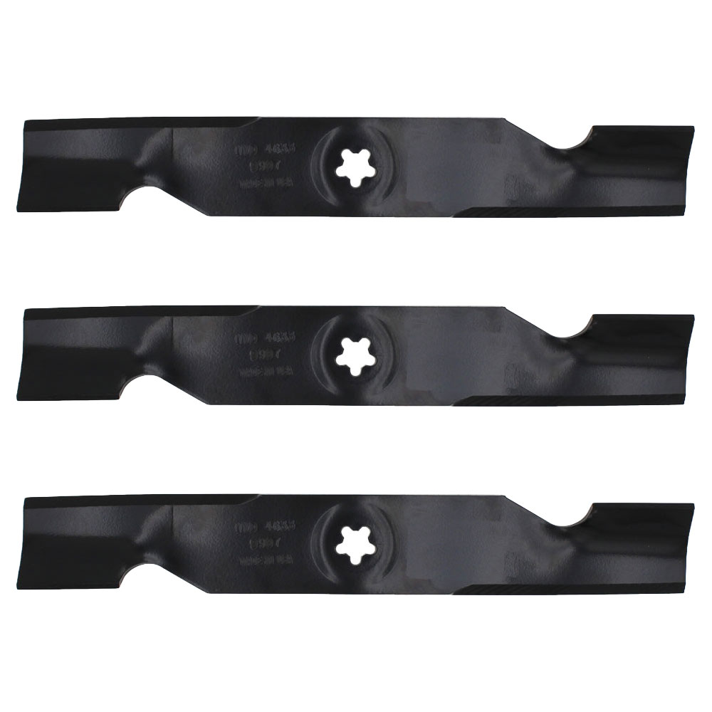 (3) High Lift Mower Blades Fits Husqvarna Riding Mower YTH2148 YTH2448 Replaces 532180054