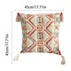 thumbnail image 3 of Fundas de cojín bohemias tejidas a mano con borlas – Fundas de cojín suaves y decorativas para sofá, cama, silla, sala de estar, dormitorio, decoración bohemia con cremallera invisible, 3 of 6
