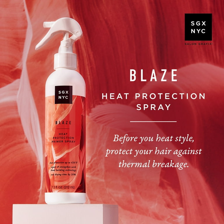 SGX NYC Blaze Leave-In Heat Protection & Primer Spray, for All