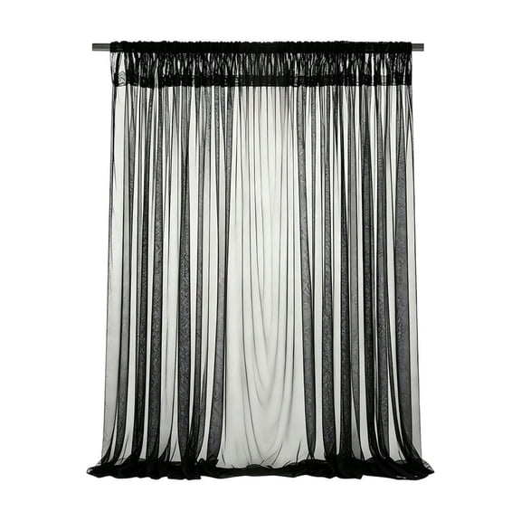 Outdoor Curtains Extra Wide Waterproof Mosquito Netting Privacy Screen for Patio Balcony Pergola, Polyester Voile Mesh Light Filtering Curtain with Grommet Rod Pockets, 78.74 X 95.27 Inch