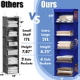 thumbnail image 3 of Closet Organizer Simple Houseware 5 Shelf Hanging Dark Blue, 3 of 5