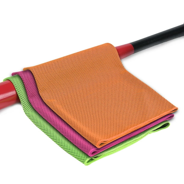 Toalla fresca, toalla de hielo, toalla fría transpirable suave, toalla de microfibra para yoga, deporte, correr, gimnasio, entrenamiento, camping, fitness, entrenamiento TFixol Toalla de enfriamiento