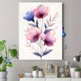 thumbnail image 4 of Qisvanset 12x16 Inch Pink Wildflower Nursery Canvas Wall Art, Soft Botanical Art Decor for Girl Kids Room, 4 of 8