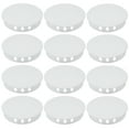 thumbnail image 1 of Uxcell Plastic Hole Plugs, Flush Type Round Plug Snap in Locking Covers White 50mm/2", 1 of 7